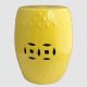 RYNQ63_Bright yellow ceramic bathroom seat