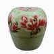 RYYT04_Green floral Ceramic outdoor living Stool