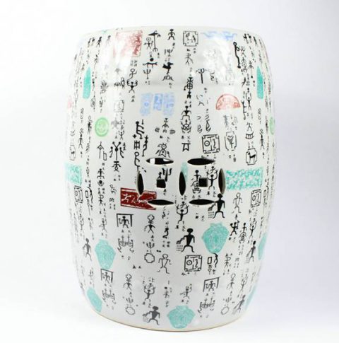 RYYY02_Porcelain Chinese garden stools Character design