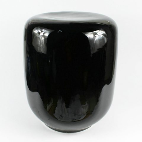 RYNQ145_black ceramic garden stool