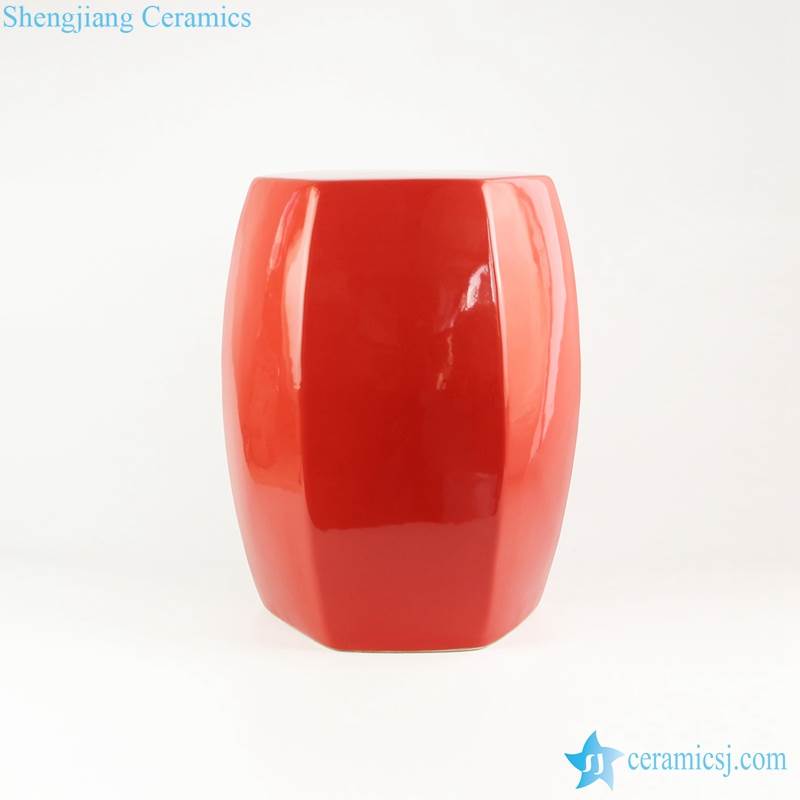  red porcelain  stool 