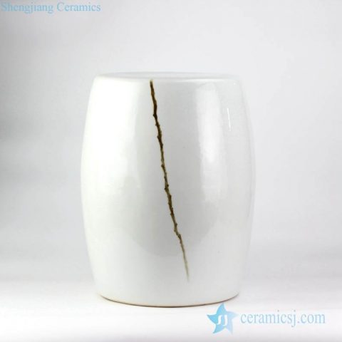 hand paint branch pattern beside couch end table application white porcelain ornament ottoman