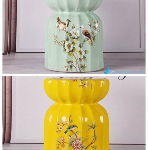  Modern interior design bird floral porcelain medium measurement seat for kids