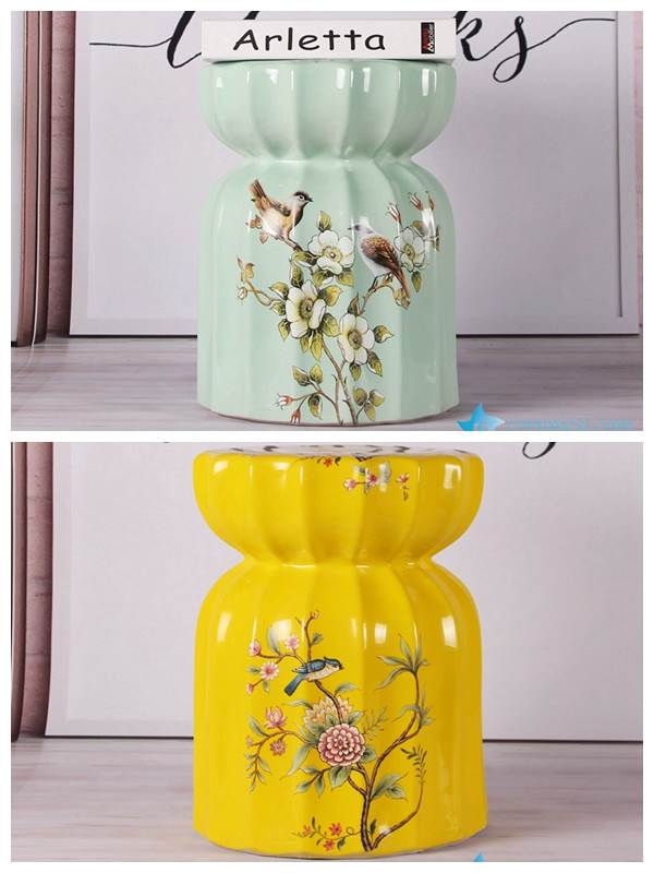  Modern interior design bird floral porcelain medium measurement seat for kids