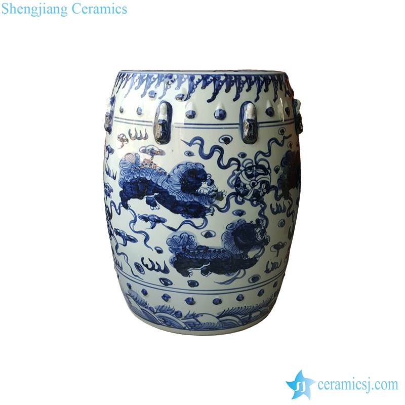 kylin pattern ceramic  seat