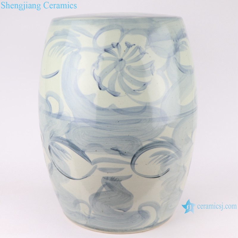 Hot sell products of Jingdezhen Shengjiang Ceramic-blue and white stool