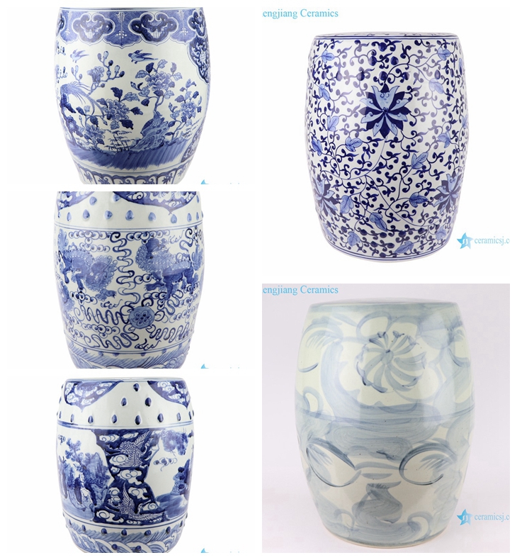 Jingdezhen Ceramic-blue and white ceramic garden stool