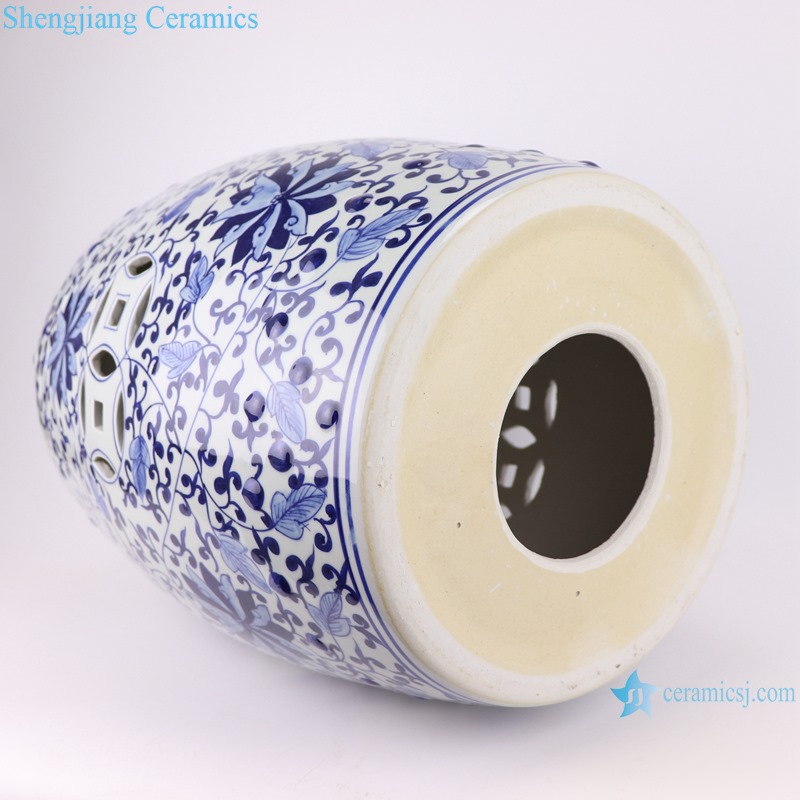 Chinese blue and white porcelain stools flower design RYNQ263
