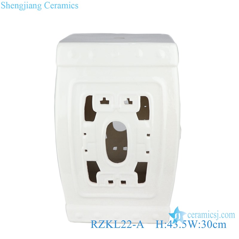 RZKL22-A-B-C plain color ceramic porcelain stool cool pier