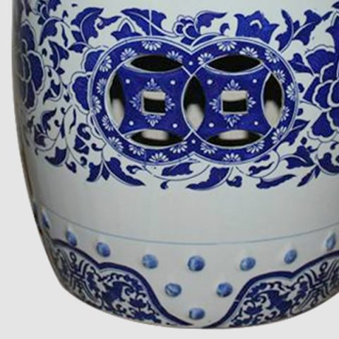 Hand Panted Blue Whte Porcelan Table Lamp, Vntage Style Lamp Wth